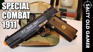 WG Special Combat 1911  SaltyOldGamer Airsoft Review [upl. by Nenerb627]