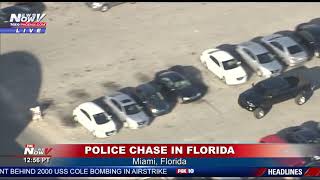 FULL POLICE CHASE High Speed Chase In Miami Florida [upl. by Aerdnat935]