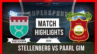 2024 HIGHLIGHTS Paarl Gim vs Stellenberg [upl. by Anitsugua]