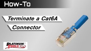 How To Terminate a Cat6A Connector [upl. by Seagrave168]