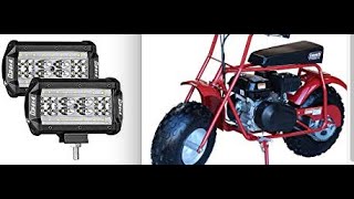 How to Install Super Bright Headlights on a Minibike [upl. by Humpage]