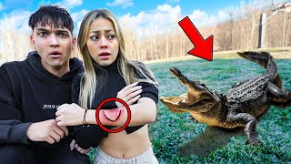 Alligator ATTACKED My Girlfriend [upl. by Marbut]