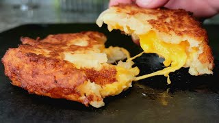 STUFFED HASH BROWNS  CRISPY Cheesy Hash Brown Recipe  Simply Mamá Cooks [upl. by Athiste]