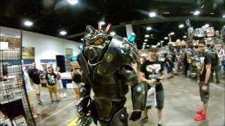 Fallout Cosplay Enclave Soldier Invades TAMPA COMICCON 2017 [upl. by Geldens]