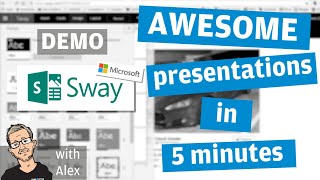 DEMO Awesome presentations in 10 mins with Sway Microsoft Office 365 [upl. by Danni]