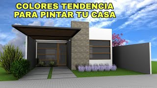 COLORES TENDENCIA PARA PINTAR EXTERIORES Y FACHADAS DE CASAS 2021 [upl. by Soloma]