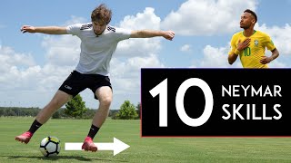 TOP 10 Neymar Skill Moves [upl. by Eeslek]