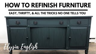 How to Refinish Furniture  Painting Furniture  Restoring Furniture [upl. by Giddings810]