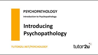 Psychopathology  Introduction  AQA A Level Psychology [upl. by Costanza]