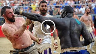 Calcio Storico Gladiator Fight Football [upl. by Mahda]