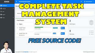 Complete Task Management System using PHPMySQL  Free Source Code Download [upl. by Gene]