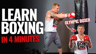 How to Box in 4 Minutes  Boxing Training for Beginners [upl. by Xanthe]