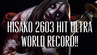 Killer Instinct WORLD RECORD Hisako 2603 Hit Ultra Combo [upl. by Rtoip]