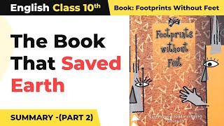 The Book That Saved Earth Summary Chapter 10  Class 10 English Chapter 10 [upl. by Aklam]