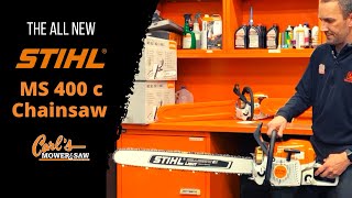 Meet the all new STIHL MS 400c Chainsaw [upl. by Eesdnyl21]