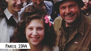 Paris  Liberation in August 1944 in color and HD [upl. by Dewitt945]