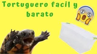 Tutorial como hacer un acuaterrario fácil y barato tortuguero [upl. by Gilbye712]