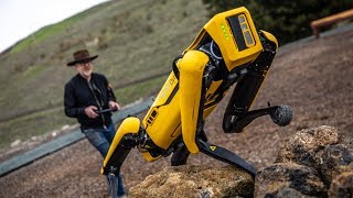 Adam Savage Tests Boston Dynamics Spot Robot [upl. by Nibbs]