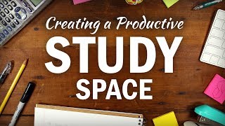 How to Create an Organized Productive Study Space [upl. by Ainocal]