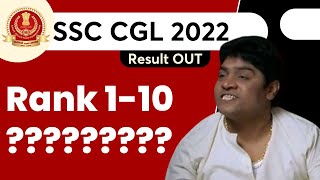 Rank 1 to Rank 10 🔥🎊  SSC 2022 Result Out  SSC CGL 2023 [upl. by Mallory572]