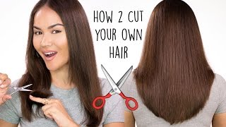 How To Cut Your Own Hair l DIY HAIRCUT TUTORIAL  Maryam Maquillage [upl. by Roma160]