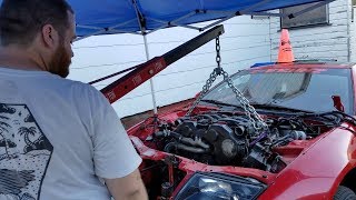 How To Pull A Nissan 300ZX Motor In 10 Minutes [upl. by Niai]