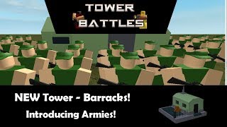 Barracks Showcase  Tower Battles ROBLOX [upl. by Eniamret]