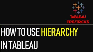 How to Create Hierarchy in Tableau [upl. by Sirovart]
