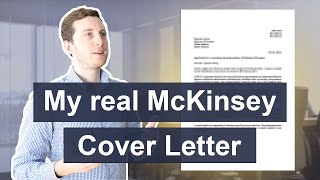 I applied to McKinsey with this Cover Letter  and got in  Cover Letter for Job Application [upl. by Geiss]