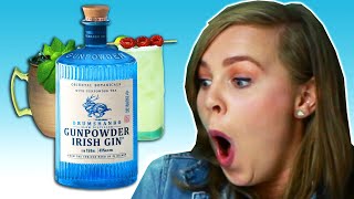 Irish People Try Gunpowder Gin Cocktails [upl. by Rehpotirhc709]