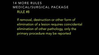 NCCI Manual Chapter 1 part 2  Medical Surgical Package [upl. by Vivi]