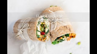 Flaxseed Wraps with realtime footage  1 Ingredient Vegan Paleo Keto [upl. by Dannon664]