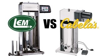 Sausage Stuffer Comparison LEM vs Cabelas [upl. by Ondrej]