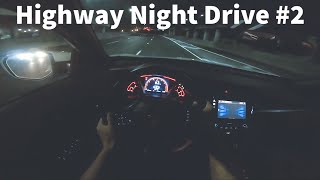 1 Hour Highway Night Driving for Sleep ASMR Relaxing 2 [upl. by Hameerak]