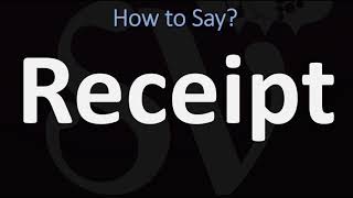 How to Pronounce Receipt CORRECTLY [upl. by Toolis]