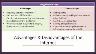 102 Advantages amp Disadvantages of using the Internet [upl. by Masry]