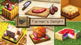 Farmers Delight Full Showcase  Best Food Mod [upl. by Enirhtak]