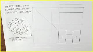 Orthographic Projection 13 Engineering Drawing Technical Drawing [upl. by Asli]