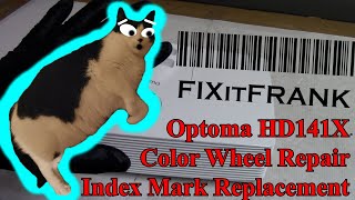 Optoma HD141X Color Wheel Failure  Color Wheel Repair [upl. by Bever]