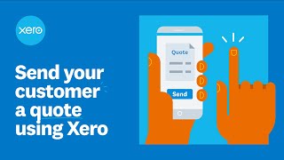 Send your customer a quote using Xero [upl. by Charlean564]