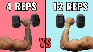 Low Reps vs High Reps for Muscle Growth [upl. by Mcnamee]