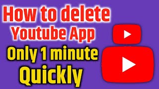 youtube app delete kaise kare  how to uninstall youtube app  youtube app ko delete kaise kare [upl. by Brander419]