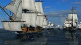 Naval Action  Battle of Trafalgar 40 Ships [upl. by Tirreg]