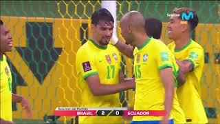 Brasil vs Ecuador 20 Resumen y goles del partido 2022  Clasificatorias Qatar 2022 [upl. by Isak]