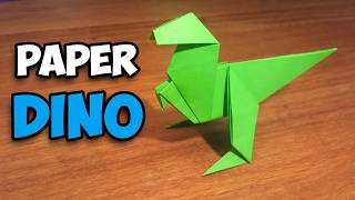 How To Make an Easy Origami Dinosaur [upl. by Anitsirc955]