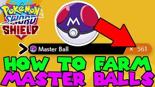 How to farm MASTER BALLS in Pokemon Sword amp Shield  Isle of Armor DLC Preparation [upl. by Breger]