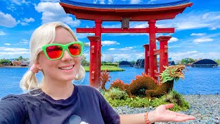 EPCOT Japan Pavilion 2021 FULL TOUR Fun Facts Food Drinks Hidden Details Unique Store amp MORE [upl. by Erb748]