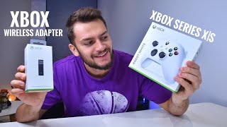 XBOX Series XS controller with XBOX Wireless Adapter Set Up with PC [upl. by Lacy]