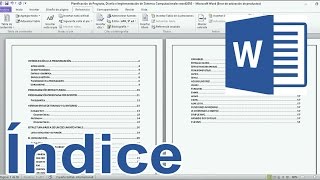 Como crear índice en Word 2017 [upl. by Bibah]