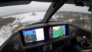 ICE wind shear and Rain Landing  Cirrus SF50 Vision Jet [upl. by Aisset270]